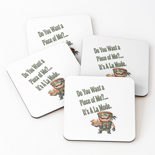 Item preview, Do You Want A Piece Of Me Pie Commando Pun designed and sold by ArtisticDesignsbyLinda.