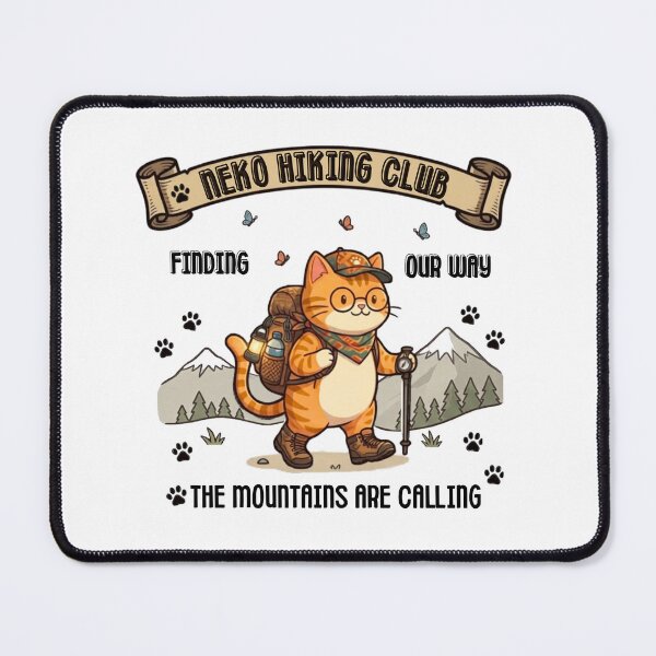Item preview, Neko Hiking Club - Mountain Trails Edition Cat Outdoor Adventure designed and sold by tnwbank.