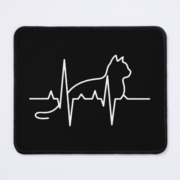 Item preview, Cat Heartbeat EKG Rhythm Line Love designed and sold by StranHabesre51.