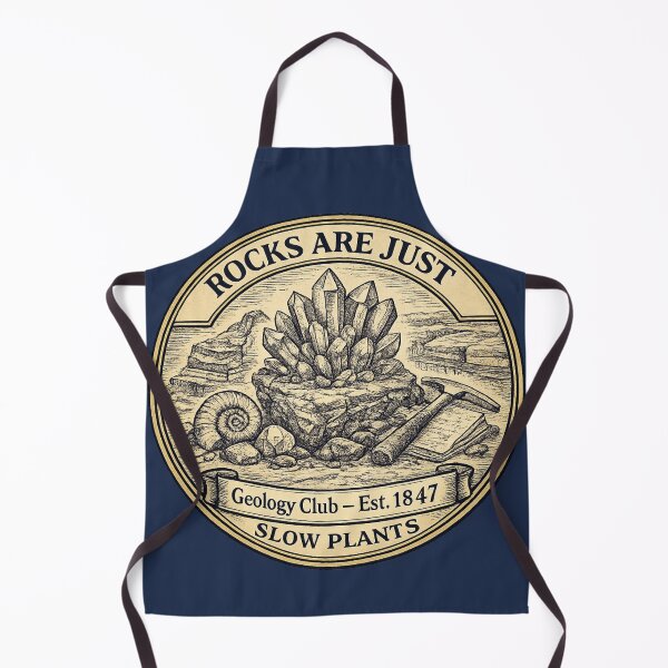 Item preview, Rocks Are Just Slow Plants Geology Club Badge designed and sold by CalmCapy Co.