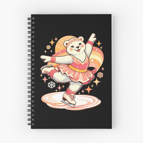 Item preview, Retro polar bear figure skater vintage designed and sold by Pineapple-Tree.