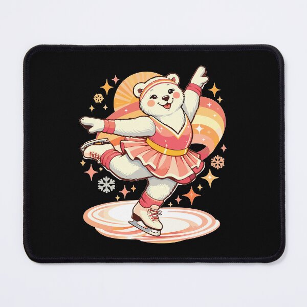 Item preview, Retro polar bear figure skater vintage designed and sold by Pineapple-Tree.