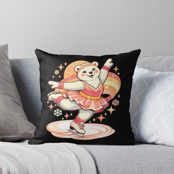 Item preview, Retro polar bear figure skater vintage designed and sold by Pineapple-Tree.
