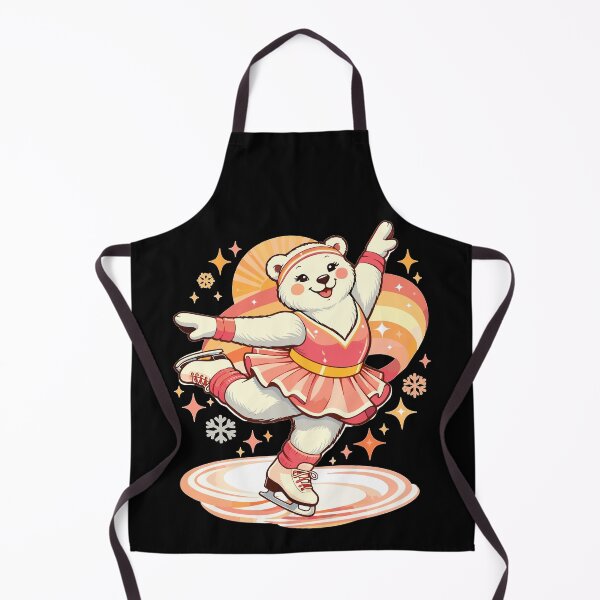 Item preview, Retro polar bear figure skater vintage designed and sold by Pineapple-Tree.