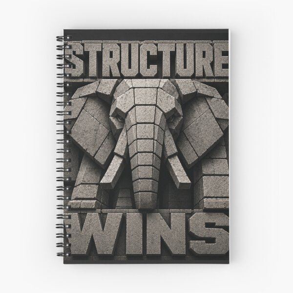 Item preview, Systems Architect Structure Wins Elephant Brutalist Art Print designed and sold by SavannaStrikes.