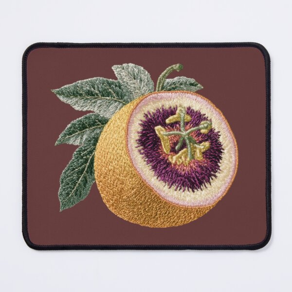 Item preview, Embroidered Passion Fruit Botanical Art designed and sold by MegaNovaArt.