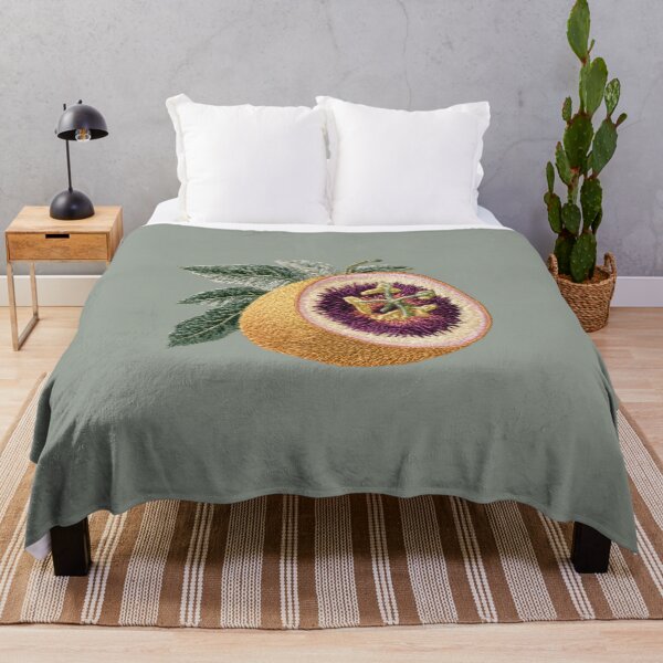 Item preview, Embroidered Passion Fruit Botanical Art designed and sold by MegaNovaArt.