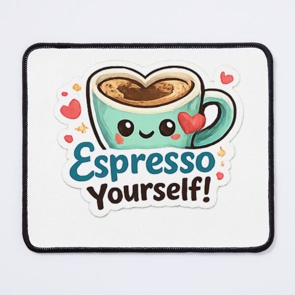 Item preview, Espresso Your Love Heart Sticker | Cute Coffee & Love Decal designed and sold by Jyotisima8929.
