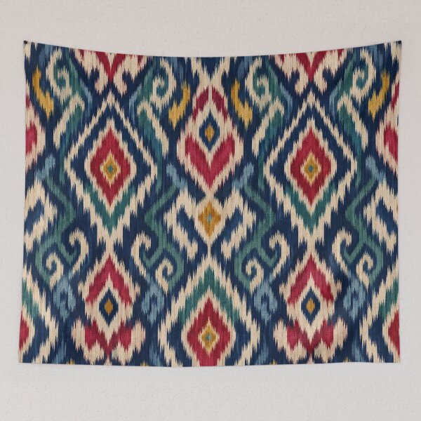 Item preview, Fergana Valley Ikat Uzbekistan Pattern designed and sold by Myra365Art.
