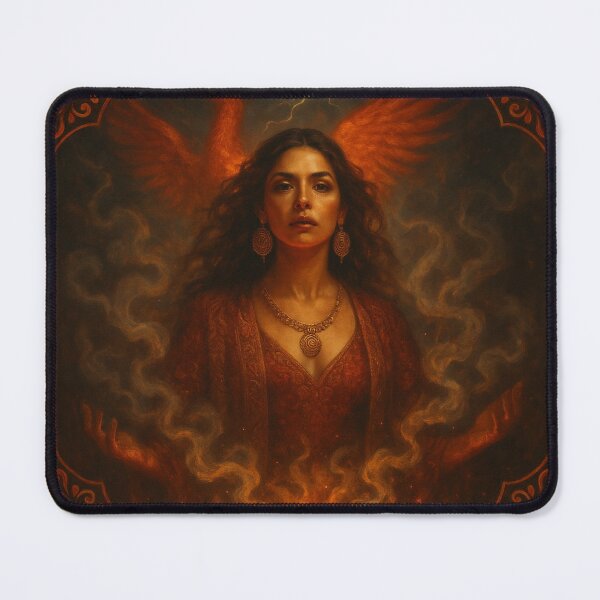 Item preview, Phoenix Bruja — Fire Rebirth Latina Witch Art designed and sold by PixelBrujeria.