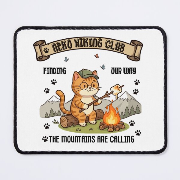 Item preview, Neko Hiking Club - Campfire life Edition Cat Outdoor Adventure designed and sold by tnwbank.