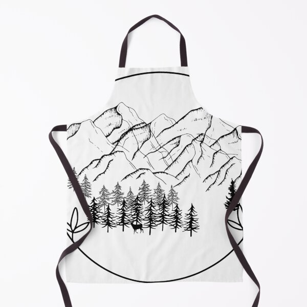 Item preview, Simple Mountain Peak Pine Tree Geometric Nature Circle designed and sold by vibecraft_studio2.
