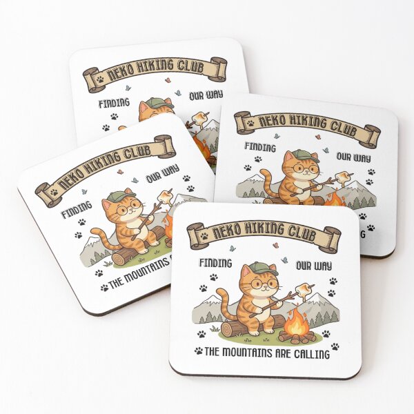 Item preview, Neko Hiking Club - Campfire life Edition Cat Outdoor Adventure designed and sold by tnwbank.