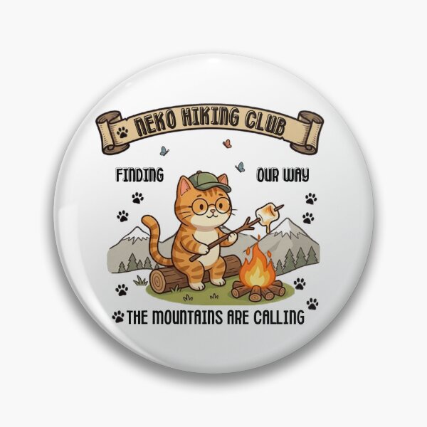 Item preview, Neko Hiking Club - Campfire life Edition Cat Outdoor Adventure designed and sold by tnwbank.