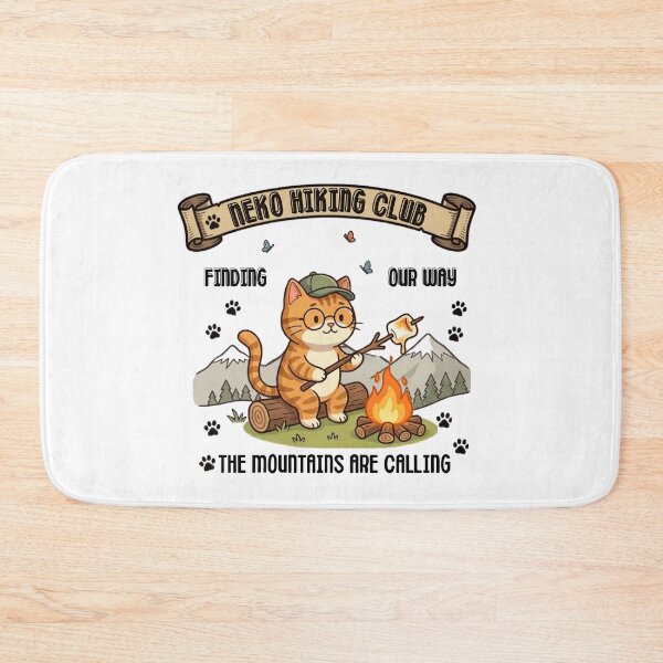 Item preview, Neko Hiking Club - Campfire life Edition Cat Outdoor Adventure designed and sold by tnwbank.