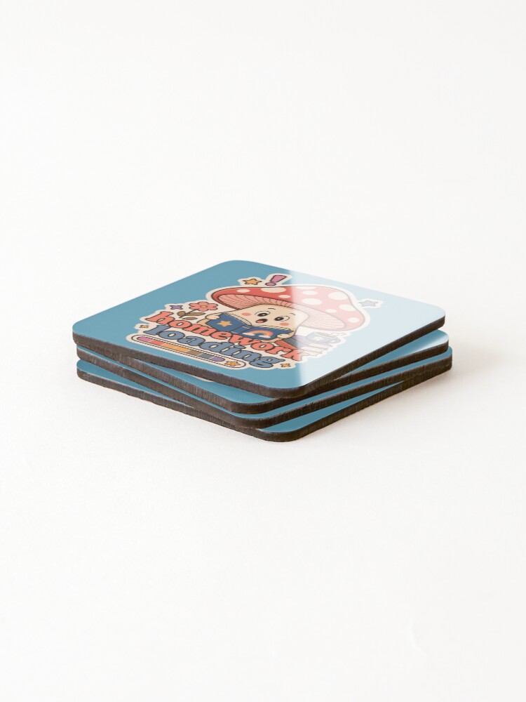 Thumbnail 4 of 5, Coasters (Set of 4), Wait, What? Homework Loading designed and sold by logicfun.