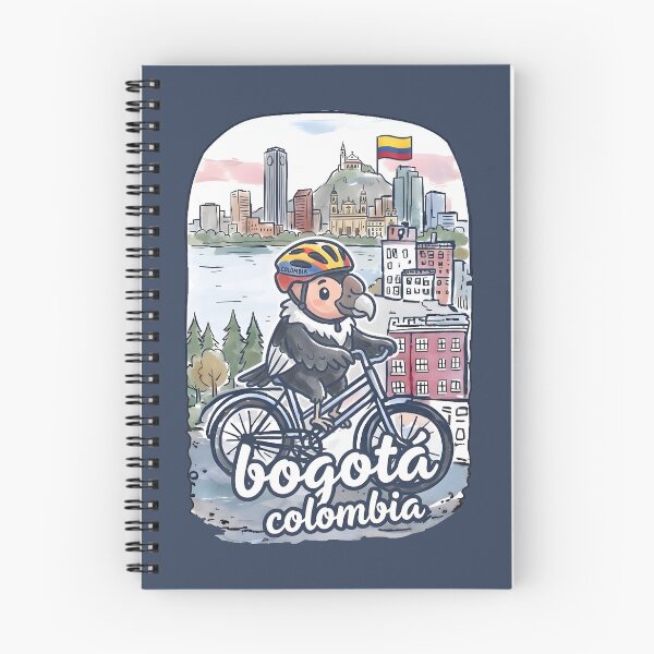 Item preview, Bogota Colombia Bicycling Condor Cute Cyclist Skyline  designed and sold by HowToCanadian.
