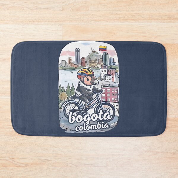 Item preview, Bogota Colombia Bicycling Condor Cute Cyclist Skyline  designed and sold by HowToCanadian.