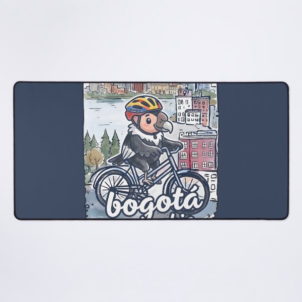 Item preview, Bogota Colombia Bicycling Condor Cute Cyclist Skyline designed and sold by HowToCanadian.