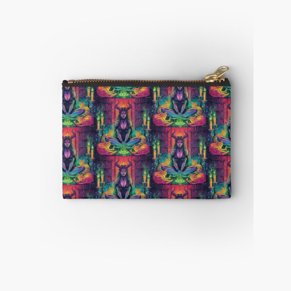 Item preview, Rainbow Cat Witch Art Print | Lilith Forbidden Library Fantasy Decor designed and sold by Liliths-Closet.