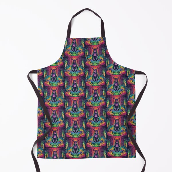Item preview, Rainbow Cat Witch Art Print | Lilith Forbidden Library Fantasy Decor designed and sold by Liliths-Closet.