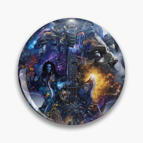 Item preview, Rock And Roll Meets The Cosmos — Ultimate Fusion Art Print designed and sold by CosmicRockArt.