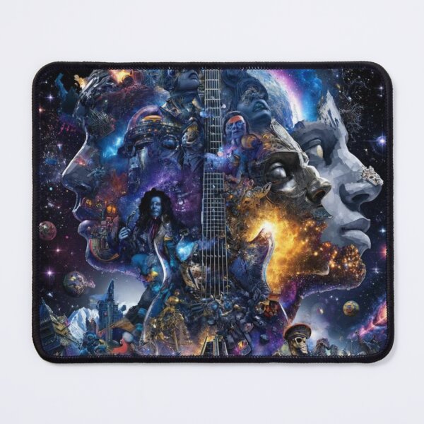 Item preview, Rock And Roll Meets The Cosmos — Ultimate Fusion Art Print designed and sold by CosmicRockArt.