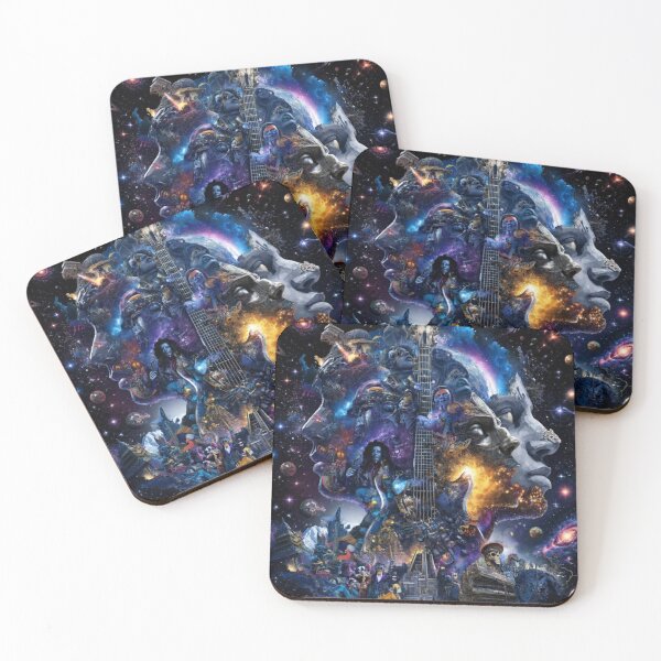Item preview, Rock And Roll Meets The Cosmos — Ultimate Fusion Art Print designed and sold by CosmicRockArt.