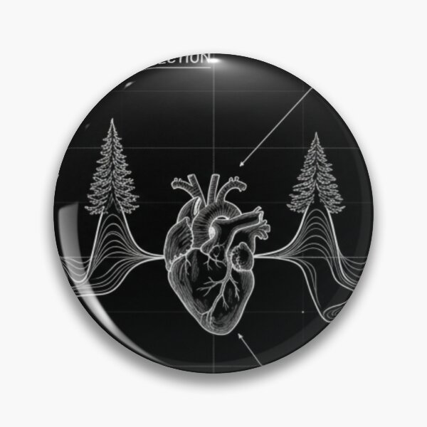 Item preview, Organic Soundwave & Heart Schematic designed and sold by InnerwayStudio.