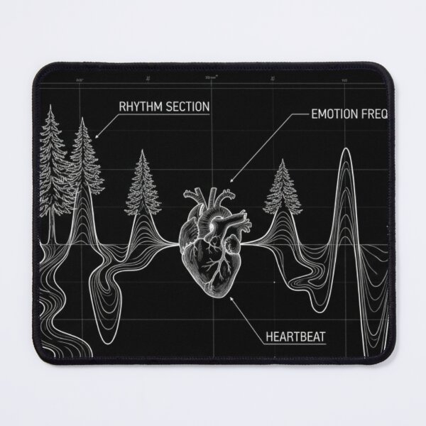 Item preview, Organic Soundwave & Heart Schematic designed and sold by InnerwayStudio.