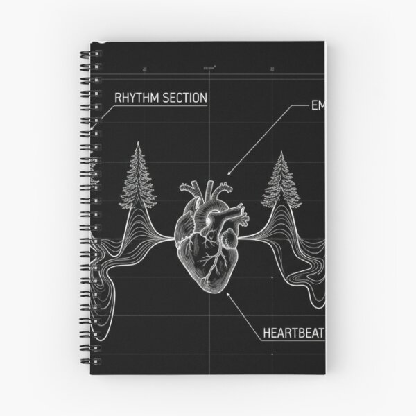 Item preview, Organic Soundwave & Heart Schematic designed and sold by InnerwayStudio.