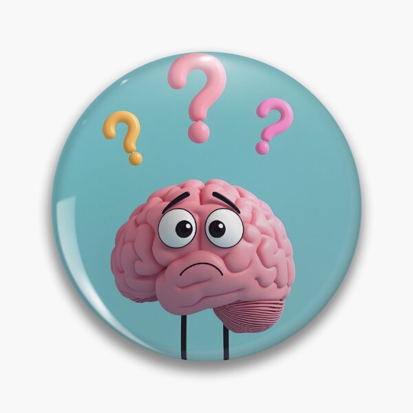 Item preview, Confused Brain Funny Overthinking T-Shirt Cute Cartoon Brain Gift designed and sold by oonproducts.
