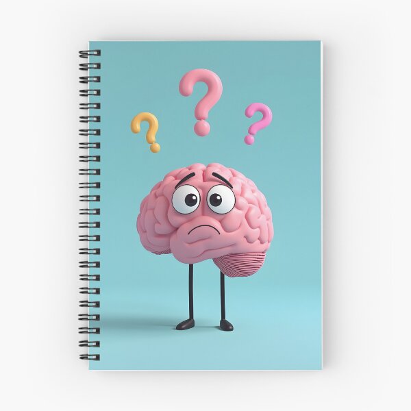 Item preview, Confused Brain Funny Overthinking T-Shirt Cute Cartoon Brain Gift designed and sold by oonproducts.