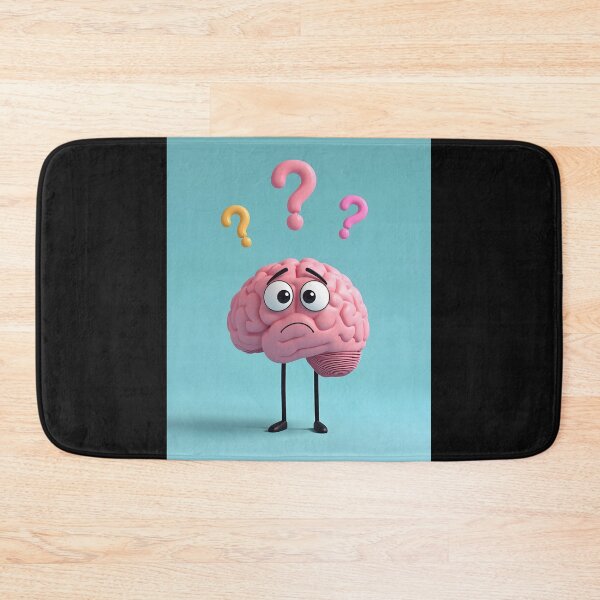 Item preview, Confused Brain Funny Overthinking T-Shirt Cute Cartoon Brain Gift designed and sold by oonproducts.