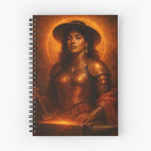 Item preview, Forge Reina — Fire Blacksmith Goddess Art designed and sold by PixelBrujeria.
