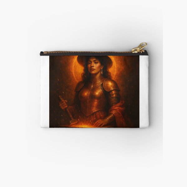 Item preview, Forge Reina — Fire Blacksmith Goddess Art designed and sold by PixelBrujeria.
