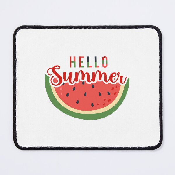 Item preview, Hello Summer colorful lettering with watermelon fruit designed and sold by CHERRY--SHOP.