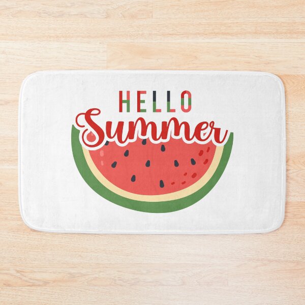 Item preview, Hello Summer colorful lettering with watermelon fruit designed and sold by CHERRY--SHOP.
