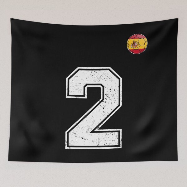 Item preview, Spain Soccer Number 2 Vintage Sports Fan designed and sold by KristenosNehk.