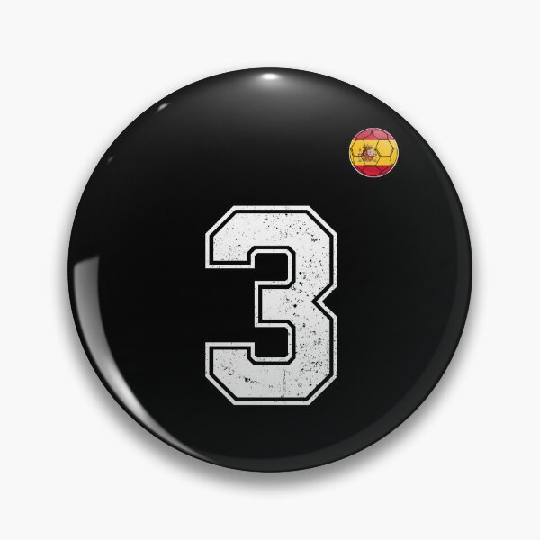 Item preview, Spain Soccer Number 3 Vintage Sports Fan designed and sold by KristenosNehk.