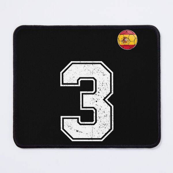 Item preview, Spain Soccer Number 3 Vintage Sports Fan designed and sold by KristenosNehk.