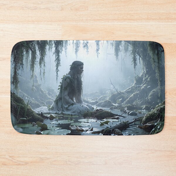 Item preview, The mysterious water fairy in the mist-shrouded forest designed and sold by VoidVeilStudio.