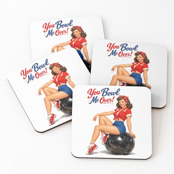 Item preview, Retro Bowling Pin-Up: You Bowl Me Over! designed and sold by Pineapple-Tree.
