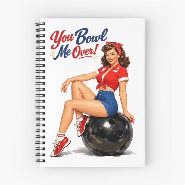 Item preview, Retro Bowling Pin-Up: You Bowl Me Over! designed and sold by Pineapple-Tree.