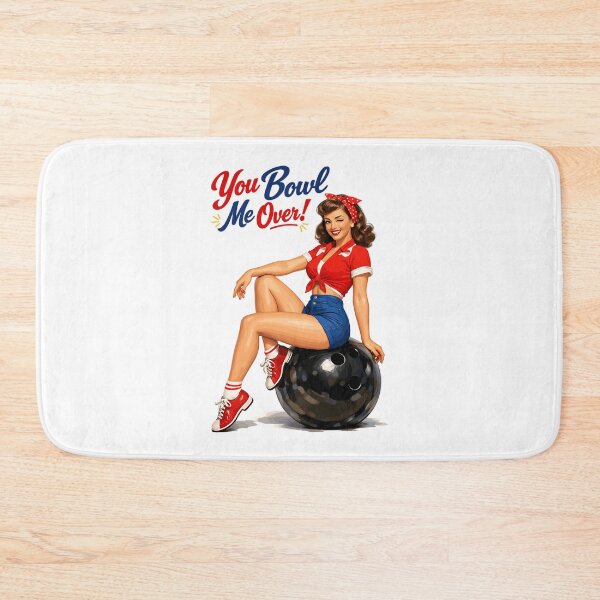 Item preview, Retro Bowling Pin-Up: You Bowl Me Over! designed and sold by Pineapple-Tree.