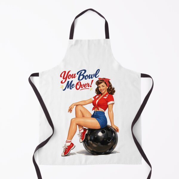 Item preview, Retro Bowling Pin-Up: You Bowl Me Over! designed and sold by Pineapple-Tree.