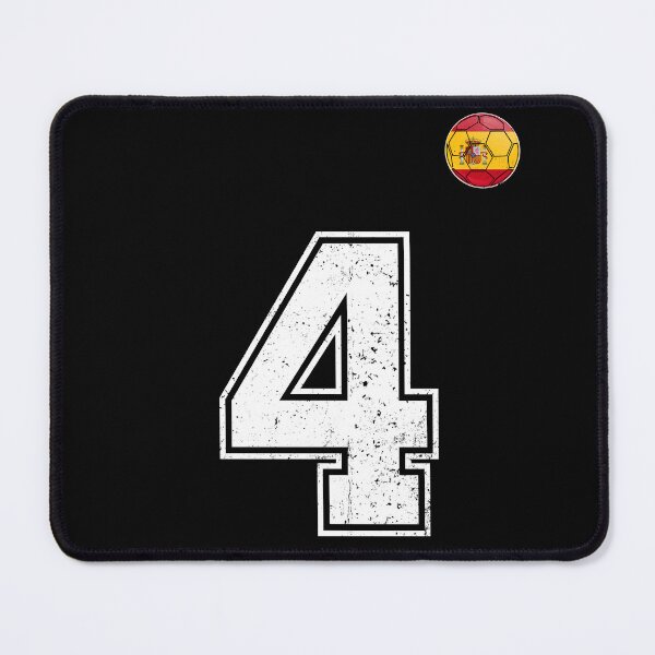 Item preview, Spain Soccer Number 4 Vintage Sports Fan designed and sold by KristenosNehk.