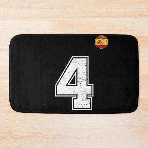 Item preview, Spain Soccer Number 4 Vintage Sports Fan designed and sold by KristenosNehk.