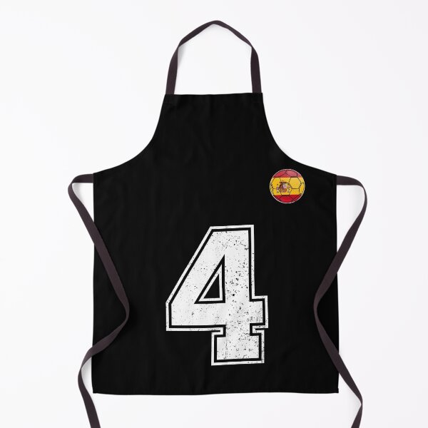 Item preview, Spain Soccer Number 4 Vintage Sports Fan designed and sold by KristenosNehk.