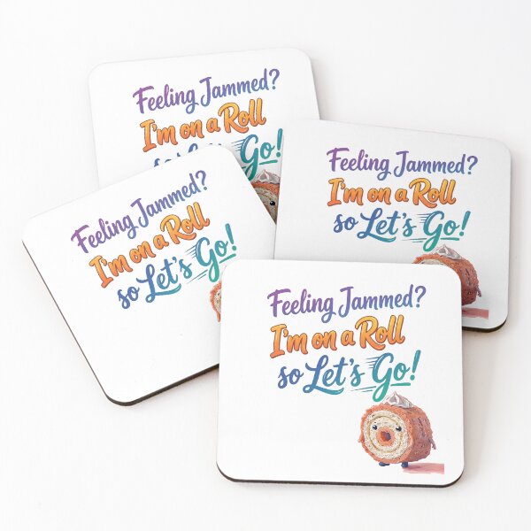 Item preview, Feeling Jammed Im On A Roll Motivational Swiss Roll designed and sold by ArtisticDesignsbyLinda.